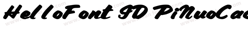 HelloFont ID PiNuoCao 75字体转换